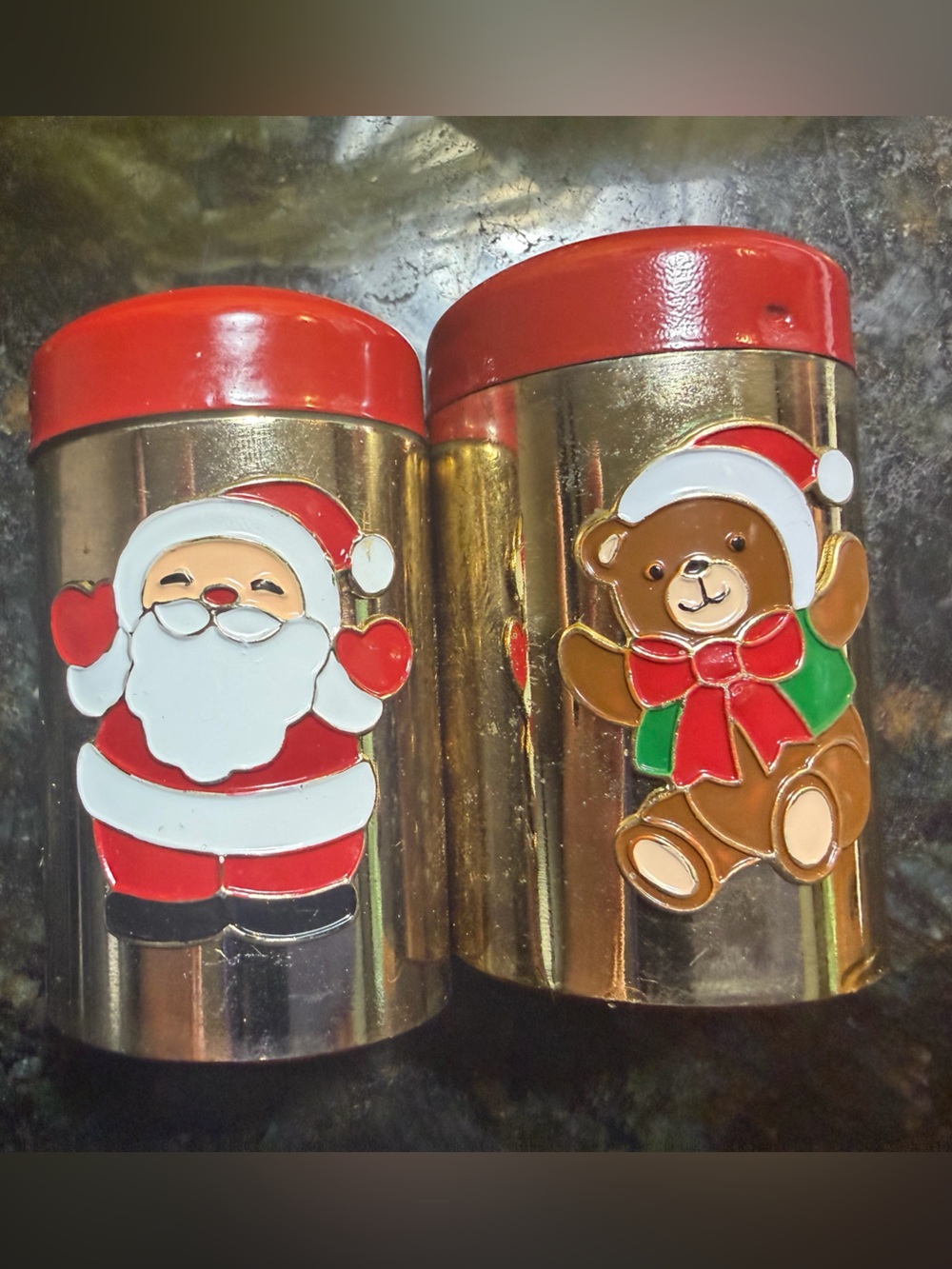 George Good Christmas salt and pepper shakers